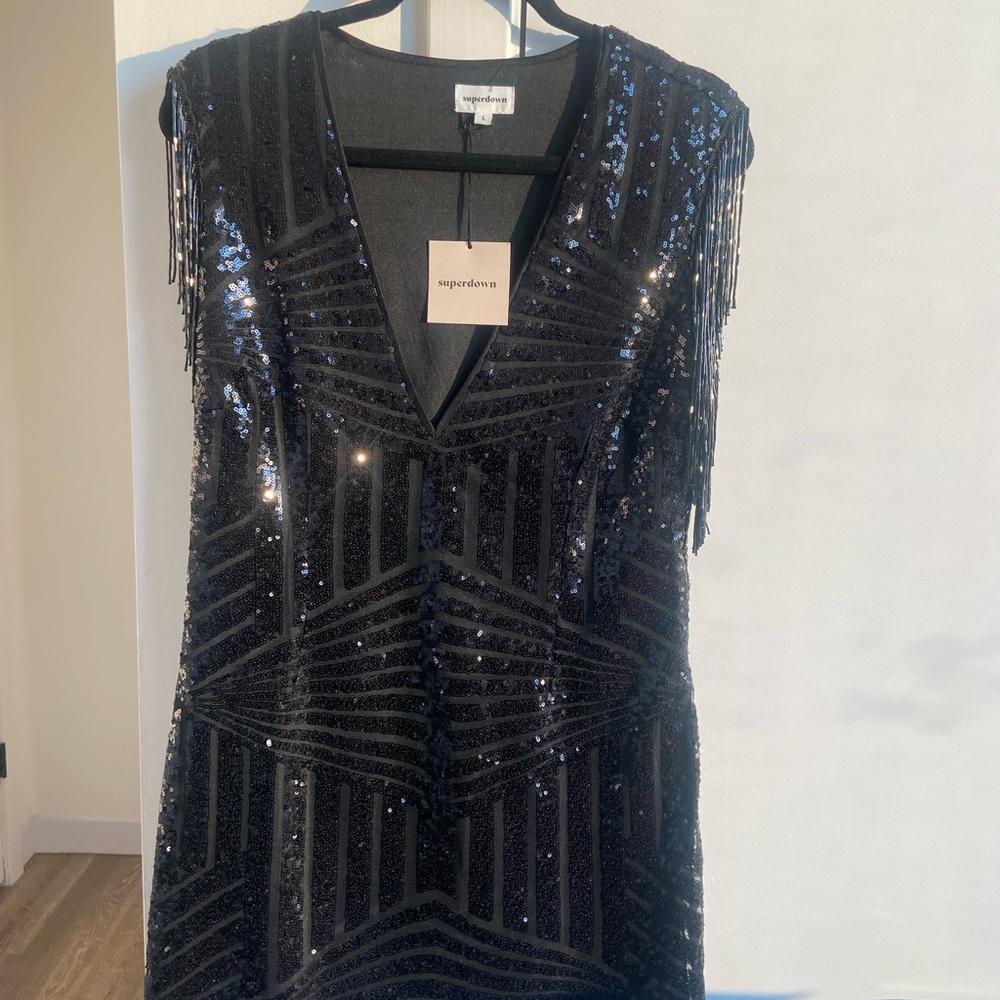 Superdown Black Short Dress